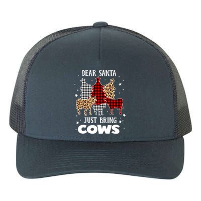 Dear Santa Just Bring Cows Christmas Xmas Funny Meaningful Gift Yupoong Adult 5-Panel Trucker Hat