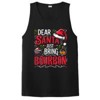 Dear Santa Just Bring Bourbon Christmas Pajamas PosiCharge Competitor Tank