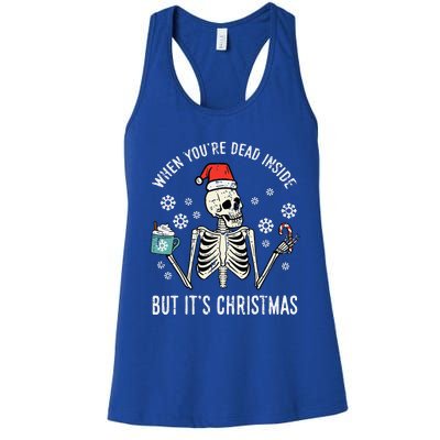 Dear Santa Just Bring Tequila Funny Drinking Christmas  Women's Racerback Tank