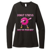 Donut Stress Just Do Your Best Teachers Testing Day Womens CVC Long Sleeve Shirt