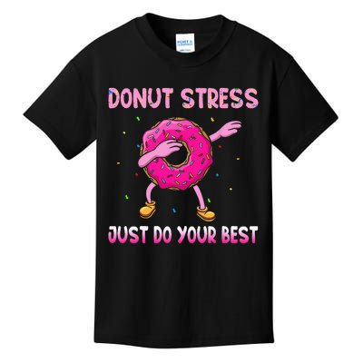 Donut Stress Just Do Your Best Teachers Testing Day Kids T-Shirt