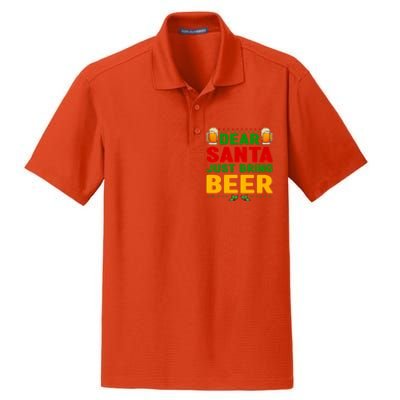 Dear Santa Just Bring Beer Great Gift Dry Zone Grid Polo