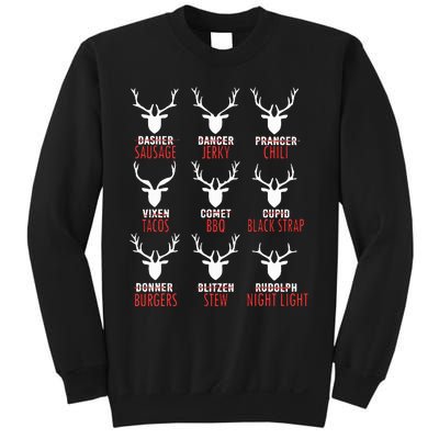 Deer Sausage Jerky Chili Tacos Bbq  Sweatshirt