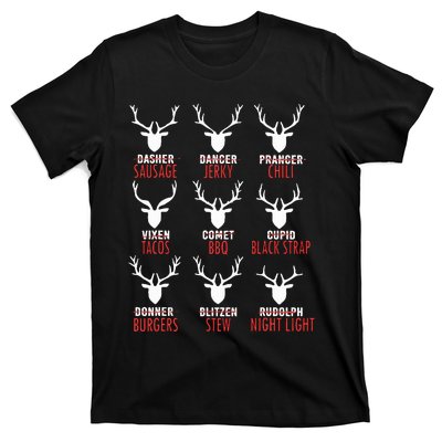 Deer Sausage Jerky Chili Tacos Bbq  T-Shirt