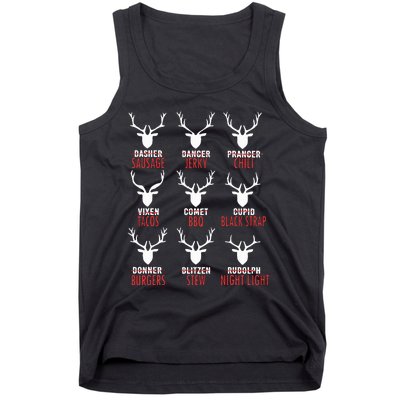 Deer Sausage Jerky Chili Tacos Bbq  Tank Top