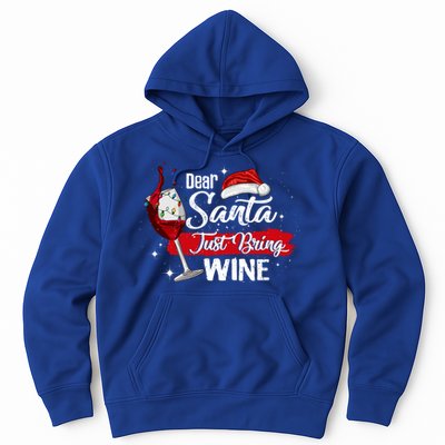 Dear Santa Just Bring Wine It Is My Perfect Christmas Funny Gift Hoodie