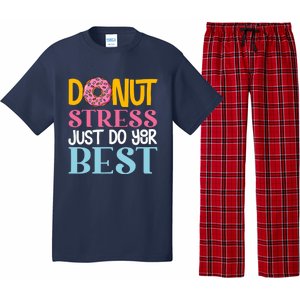 Donut Stress Just Do Your Best Rock The Test Day Teacher Pajama Set