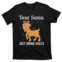 Dear Santa Just Bring Goats Cute Christmas Animal Xmas Long Sleeve T-Shirt