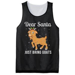 Dear Santa Just Bring Goats Cute Christmas Animal Xmas Long Sleeve Mesh Reversible Basketball Jersey Tank