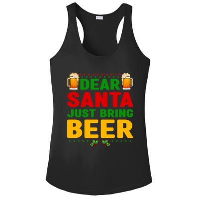 Dear Santa Just Bring Beer Great Gift Ladies PosiCharge Competitor Racerback Tank