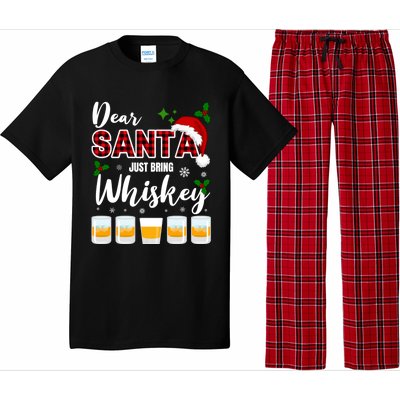 Dear Santa Just Bring Whiskey Cute Gift Pajama Set