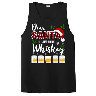 Dear Santa Just Bring Whiskey Cute Gift PosiCharge Competitor Tank