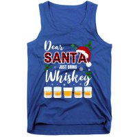 Dear Santa Just Bring Whiskey Cute Gift Tank Top