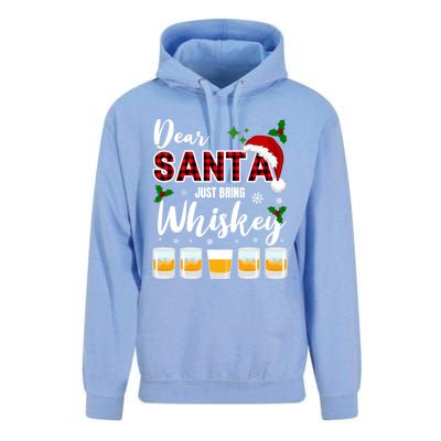 Dear Santa Just Bring Whiskey Cute Gift Unisex Surf Hoodie