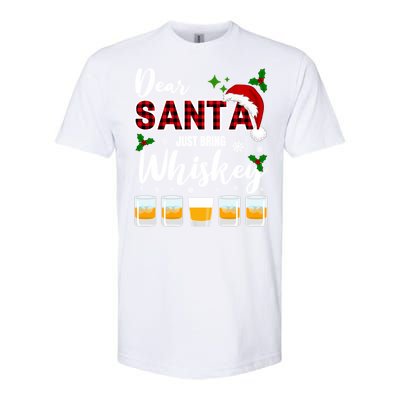 Dear Santa Just Bring Whiskey Cute Gift Softstyle® CVC T-Shirt