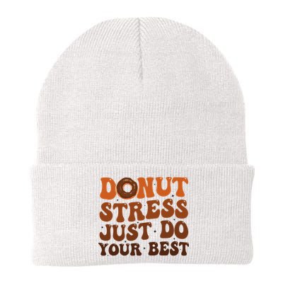 Donut Stress Just Do Your Best Rock The Test Day Teachers Beanie
