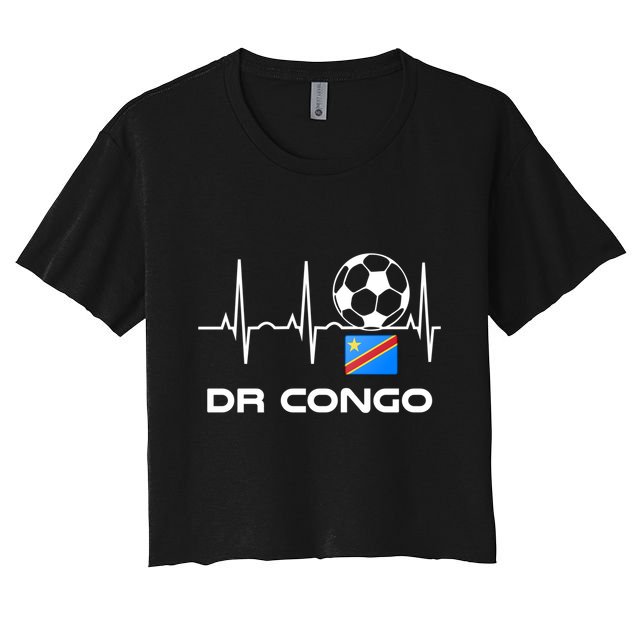 Drc Soccer Jersey Great Gift Democratic Republic Of The Congo Meaningful Gift Crop Top