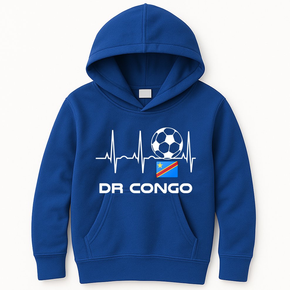 Drc Soccer Jersey Great Gift Democratic Republic Of The Congo Meaningful Gift Kids Hoodie