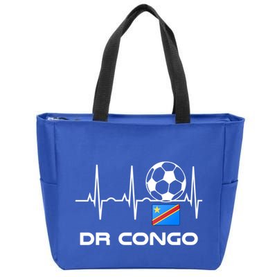 Drc Soccer Jersey Great Gift Democratic Republic Of The Congo Meaningful Gift Zip Tote Bag