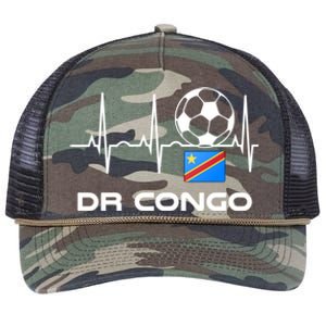 Drc Soccer Jersey Great Gift Democratic Republic Of The Congo Meaningful Gift Retro Rope Trucker Hat Cap