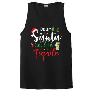 Dear Santa Just Bring Tequila Funny Drinking Christmas PosiCharge Competitor Tank