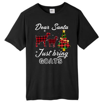 Dear Santa Just Bring Goats Christmas Gift Tall Fusion ChromaSoft Performance T-Shirt