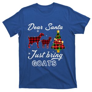 Dear Santa Just Bring Goats Christmas Gift T-Shirt