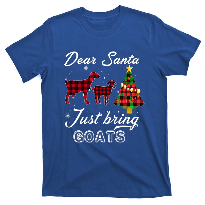 Dear Santa Just Bring Goats Christmas Gift T-Shirt