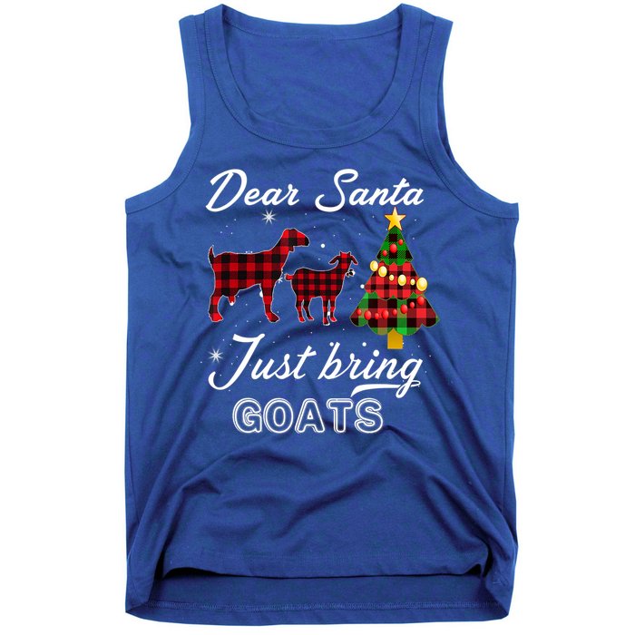 Dear Santa Just Bring Goats Christmas Gift Tank Top