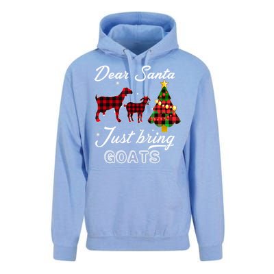 Dear Santa Just Bring Goats Christmas Gift Unisex Surf Hoodie