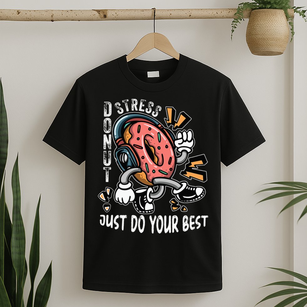 Donut Stress Just Do Your Best Awesome Teachers Testing Day T-Shirt