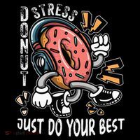 Donut Stress Just Do Your Best Awesome Teachers Testing Day Impact Tech Backpack