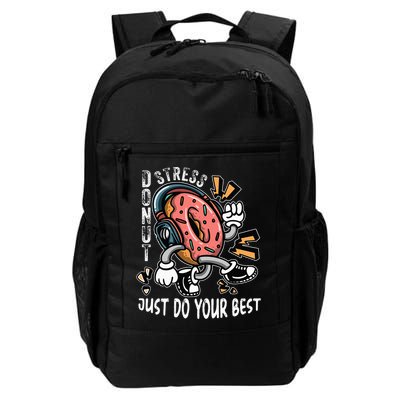 Donut Stress Just Do Your Best Awesome Teachers Testing Day Backpack