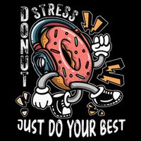 Donut Stress Just Do Your Best Awesome Teachers Testing Day Sustainable Bucket Hat