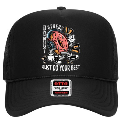 Donut Stress Just Do Your Best Awesome Teachers Testing Day Trucker Hat