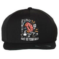 Donut Stress Just Do Your Best Awesome Teachers Testing Day Wool Snapback Cap