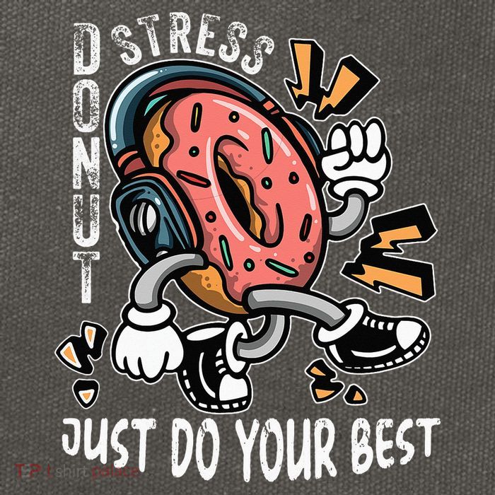 Donut Stress Just Do Your Best Awesome Teachers Testing Day Cotton Canvas Backpack