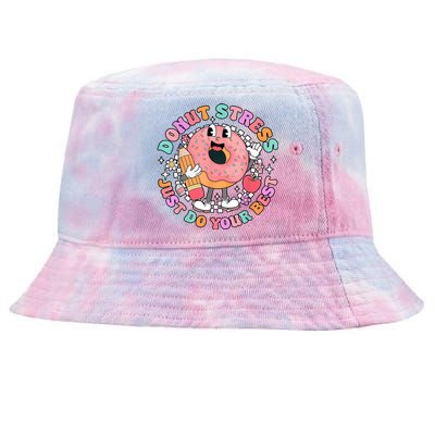 Donus Stress Just Do Your Best State Testing Tie-Dyed Bucket Hat