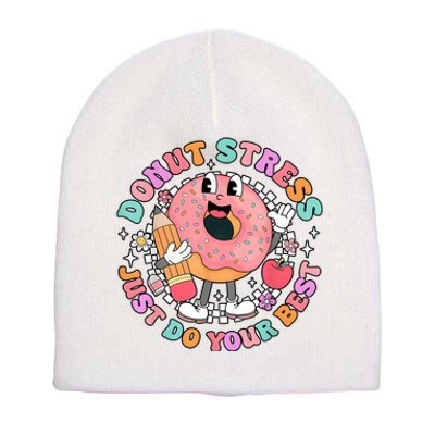 Donus Stress Just Do Your Best State Testing Short Acrylic Beanie