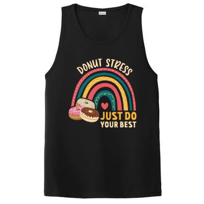 Donut Stress Just Do Your Best Rock The Test Day Teacher PosiCharge Competitor Tank