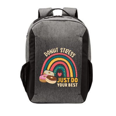 Donut Stress Just Do Your Best Rock The Test Day Teacher Vector Backpack