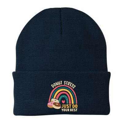 Donut Stress Just Do Your Best Rock The Test Day Teacher Beanie