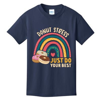 Donut Stress Just Do Your Best Rock The Test Day Teacher Kids T-Shirt