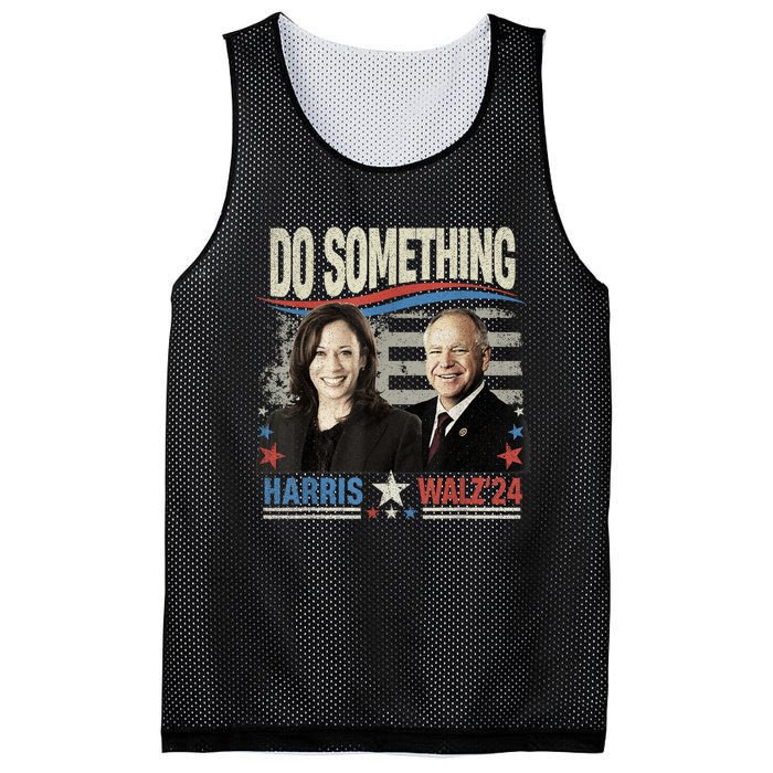 Do Something Kamala Harris Walz 2024 President Campaign Mesh Reversible Basketball Jersey Tank