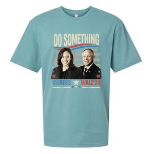 Do Something Kamala Harris Walz 2024 President Campaign Sueded Cloud Jersey T-Shirt