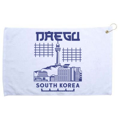 Daegu South Korea Grommeted Golf Towel