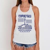 Daegu South Korea Women's Knotted Racerback Tank