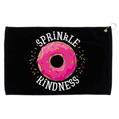 Donut Sprinnkle Kindness Funny Doughnut Love Funny Gift Grommeted Golf Towel