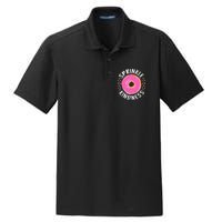 Donut Sprinkle Kindness Funny Girl Women Doughnut Lover Dry Zone Grid Polo