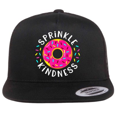 Donut Sprinkle Kindness Funny Girl Women Doughnut Lover Flat Bill Trucker Hat